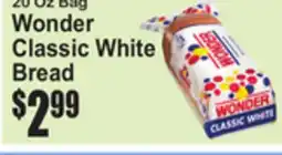 SuperFresh 20 Oz Bag Wonder Classic White Bread offer