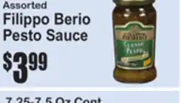 SuperFresh Assorted Filippo Berio Pesto Sauce offer