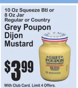 SuperFresh Grey Poupon Dijon Mustard offer