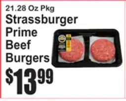 SuperFresh Strassburger Prime Beef Burgers offer