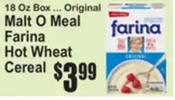 SuperFresh Malt O Meal Farina Hot Wheat Cereal offer