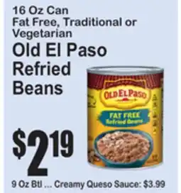 SuperFresh Old El Paso Refried Beans offer