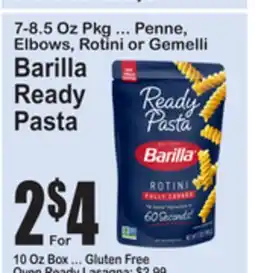 SuperFresh Barilla Ready Pasta offer