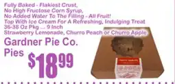 SuperFresh Gardner Pie Co. Pies offer