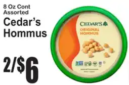 SuperFresh Cedar's Hommus offer