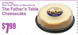 SuperFresh The Father's Table Cheesecake offer