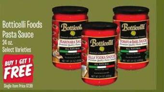 Jewel-Osco Botticelli Foods Pasta Sauce offer