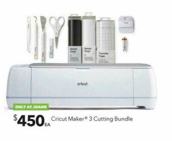 JOANN Cricut Maker® 3 Cutting Bundle offer