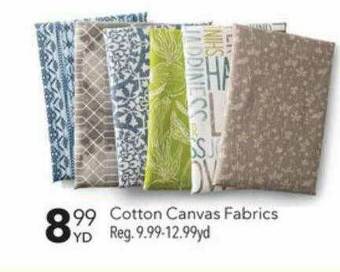 JOANN Cotton Canvas Fabrics offer