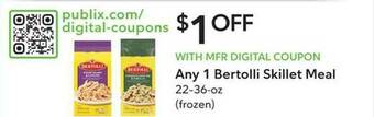 Publix Bertolli Skillet Meal offer