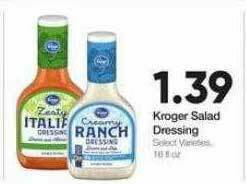 Ruler Foods Kroger Salad Dressing offer