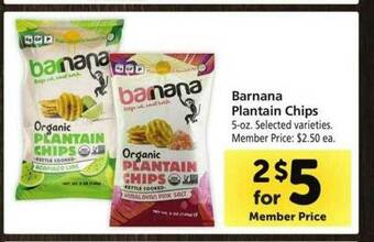 Safeway Barnana Plantain Chips offer