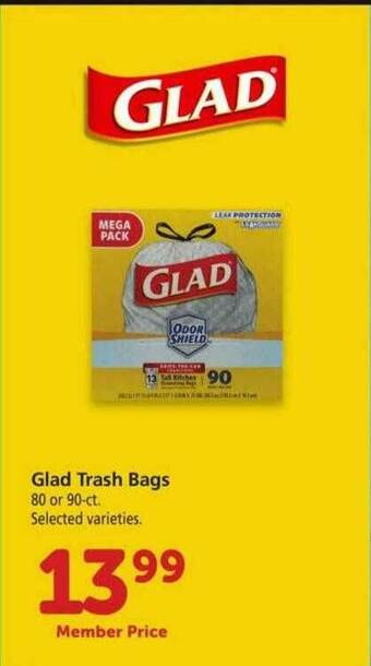 Safeway Glad Trash Bags offer