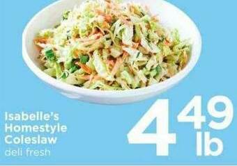 SHOPPERS Isabelle's Homestyle Coleslaw offer