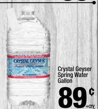 Super King Markets Crystal Geyser Spring Water Gallon offer