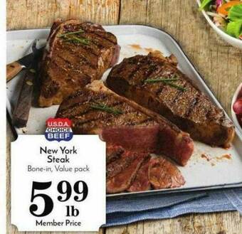 Pavilions New York Steak offer