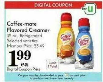 Pavilions Coffee-mate Flavored Creamer offer