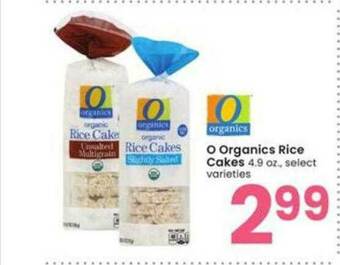 Albertsons O Organics Rice Cakes offer