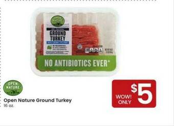 Albertsons Open Nature Ground Turkey offer