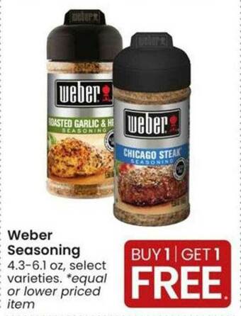 Albertsons Weber Seasoning offer