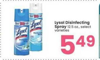 Albertsons Lysol Disinfecting Spray offer