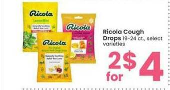 Albertsons Ricola Cough Drops offer