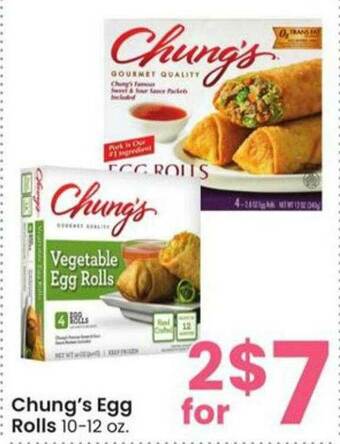 Albertsons Chung's Egg Rolls offer