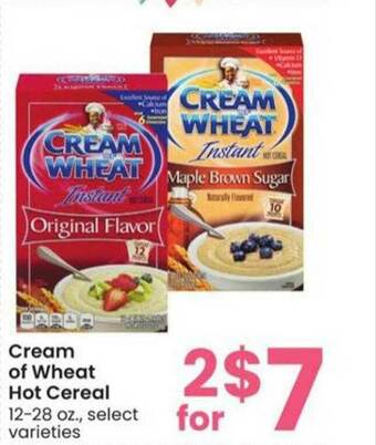 Albertsons Cream Of Wheat Hot Cereal offer