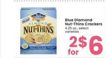 Albertsons Blue Diamond Nut-thins Crackers offer