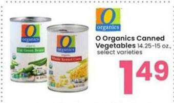 Albertsons O Organics Canned Vegetables offer