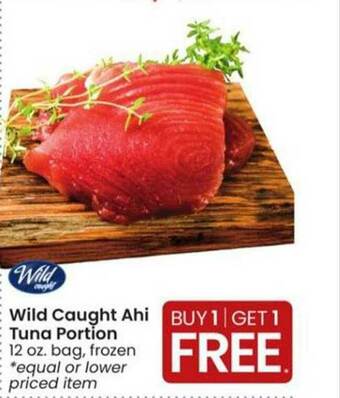 Albertsons Wild Caught Ahi Tuna Portion offer