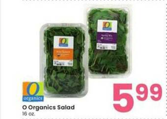 Albertsons O Organics Salad offer