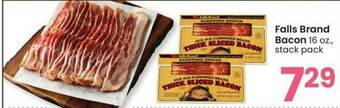 Albertsons Falls Brand Bacon offer