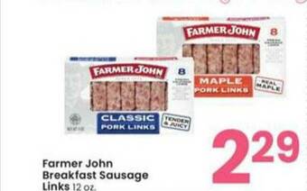 Albertsons Farmer John Breakfast Sausage Links offer