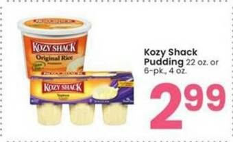 Albertsons Kozy Shack Pudding offer