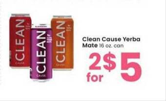 Albertsons Clean Cause Yerba Mate offer