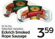 Edwards Food Giant Eckrich Smoked Rope Sausage offer