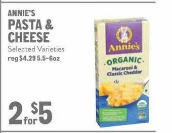 New Seasons Market Annie's Pasta & Cheese offer