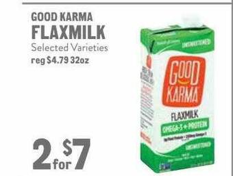 New Seasons Market Good Karma Flaxmilk offer