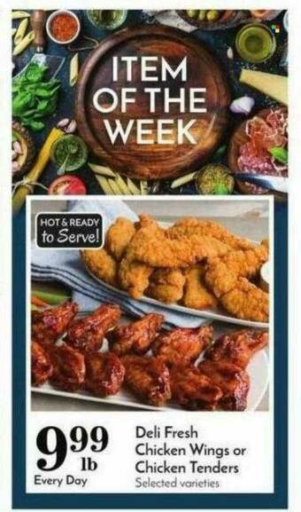 Pavilions Deli Fresh Chicken Wings Or Chicken Tenders offer
