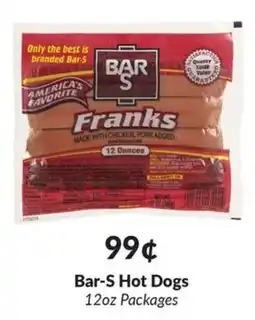 Woodman's Bar-S Hot Dogs offer