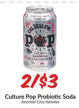 Woodman's Culture Pop Probiotic Soda offer