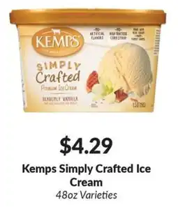 Woodman's Kemps Simply Crafted Ice Cream offer