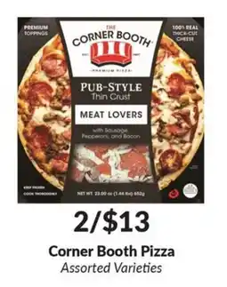Woodman's Corner Booth Pizza Assorted Varieties offer
