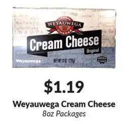 Woodman's Weyauwega cream cheese offer