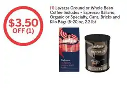 Woodman's Lavazza ground or whole bean coffee offer