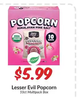 Woodman's Lesser Evil Popcorn offer