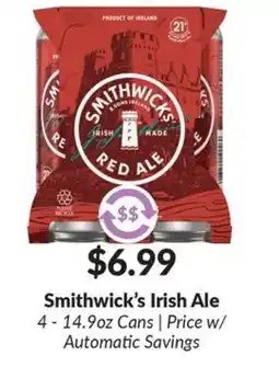 Woodman's Smithwick's Irish Ale offer