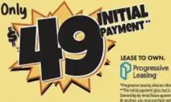 Big Lots Progressive Leasing Lease To Own offer