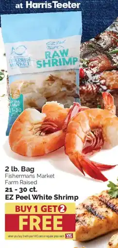 Harris Teeter Fishermans Market EZ Peel White Shrimp offer
